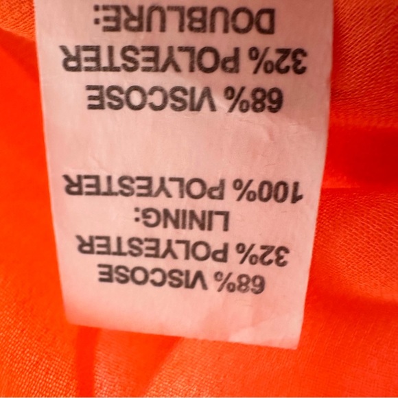 Ramy Brook Skirt Size 6 Orange A-Line Elisa Floral Ruffled Lined Fashion Style - Picture 11 of 11